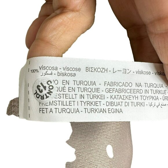 Zara Nude Sparkly Strap Slip Dress Rhinestone Strap Slip Size Small NWT - Picture 14 of 14